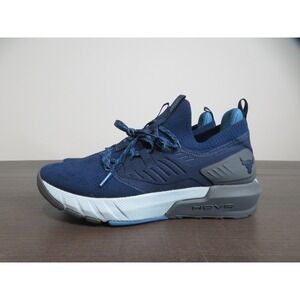 Under Armour Project Rock 3 Shoes Mens 11.5 HOVR Blue Sneakers 3023004-400 Gym